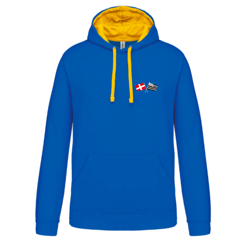 Sweat Capuche Cléder Taninges Royal Jaune