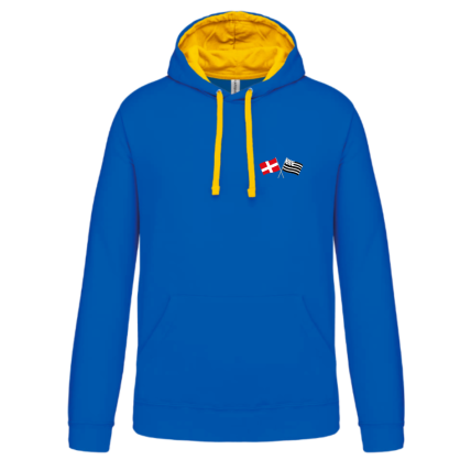 Sweat Capuche Cléder Taninges Royal Jaune