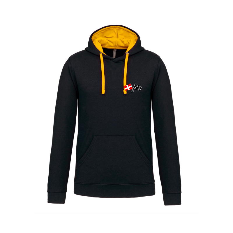 Sweat Capuche Cléder Taninges Noir Or