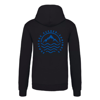 Sweat Capuche Cléder Taninges Noir Bleu