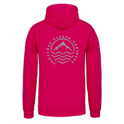 Sweat Capuche Cléder Taninges Rose gris