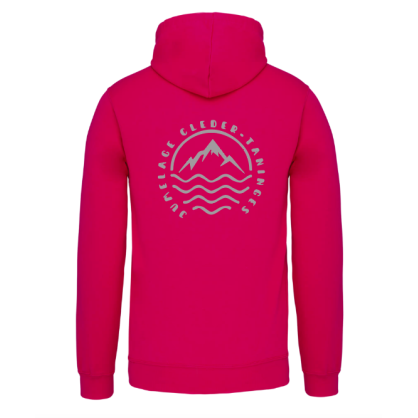 Sweat Capuche Cléder Taninges Rose gris