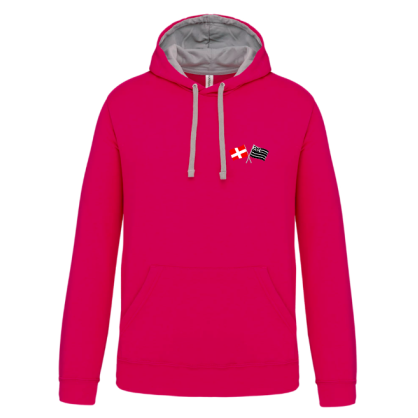 Sweat Capuche Cléder Taninges Rose gris