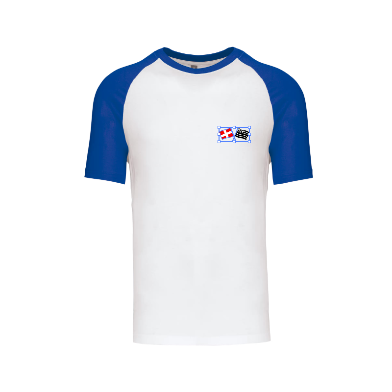 T-shirt Cléder Taninges Blanc Bleu