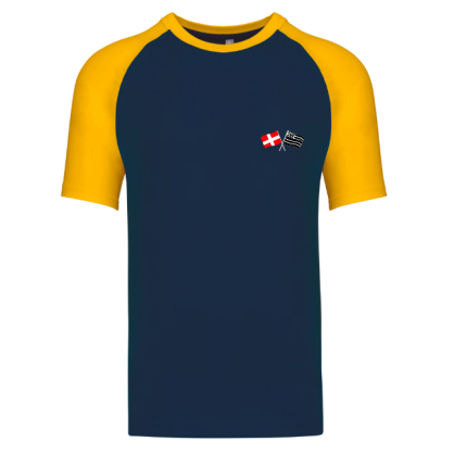 T-shirt Cléder Taninges Marine Or