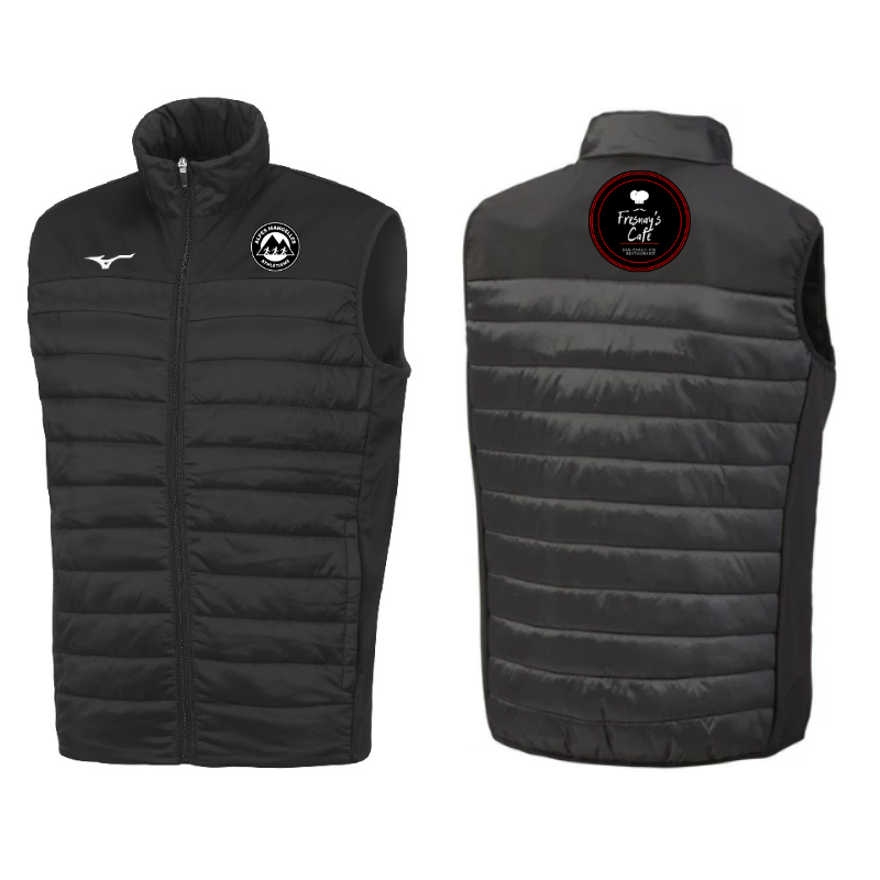 Doudoune sans manches Mizuno Noir Alpes Mancelles Athlétisme