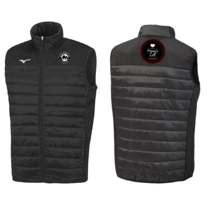 Doudoune sans manches Mizuno Noir Alpes Mancelles Athlétisme