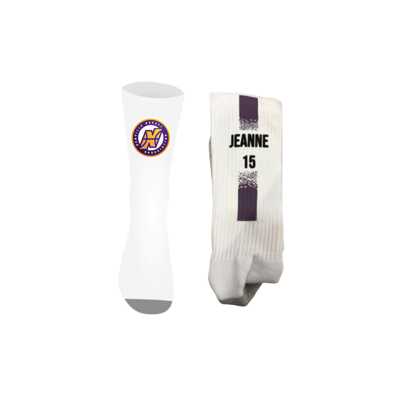 Chaussettes personnalisées Logo Neuville Basket + Nom + Numéro