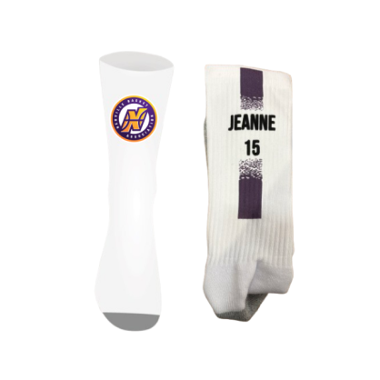 Chaussettes personnalisées Logo Neuville Basket + Nom + Numéro