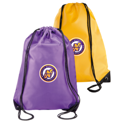Sac à dos avec cordelettes Violet ou Jaune Neuville Basket