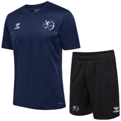 Pack entraînement Adulte Maillot marine + Short noir Hummel TUHB