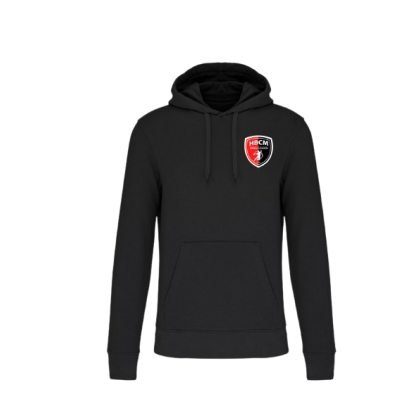Sweat à capuche avec design dos - noir, adulte - HBC MARSIEN
