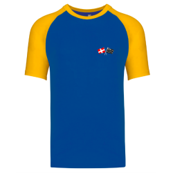 T-shirt Cléder Taninges Bleu Jaune