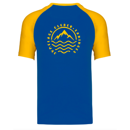 T-shirt Cléder Taninges Bleu Jaune