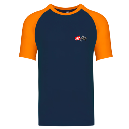 T-shirt Cléder Taninges Marine Orange