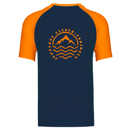 T-shirt Cléder Taninges Marine Orange
