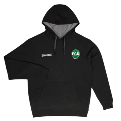 Sweat à capuche Spalding Noir ou Gris EG Rouillon Basket