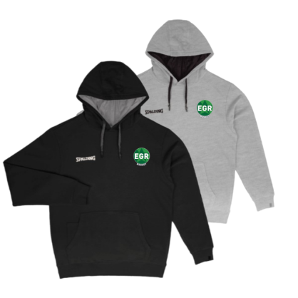 Sweat à capuche Spalding Noir ou Gris EG Rouillon Basket