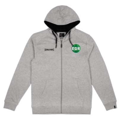 Sweat à capuche zippé Spalding Noir ou Gris EG Rouillon Basket