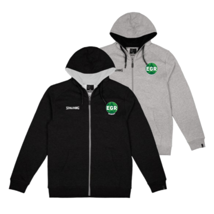 Sweat à capuche zippé Spalding Noir ou Gris EG Rouillon Basket