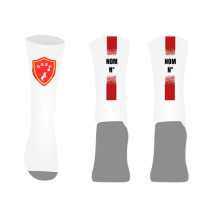 Chaussettes personnalisées Logo CGBC + Nom + Numéro