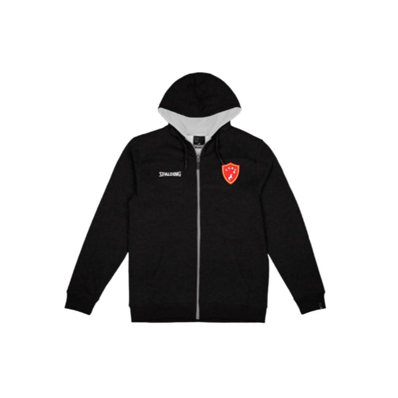 Veste à capuche zippée Spalding Noir CGBC