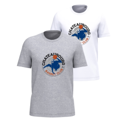 T-shirt Blanc ou Gris Basket Club Châteaubourg