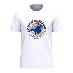 T-shirt Blanc ou Gris Basket Club Châteaubourg
