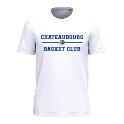 T-shirt Blanc Basket Club Châteaubourg