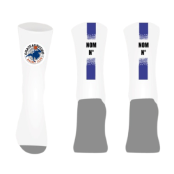Chaussettes personnalisées Logo Basket Club Châteaubourg + Nom + Numéro