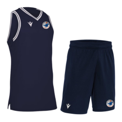 Ensemble Maillot + Short Macron Bleu marine Basket Club Châteaubourg