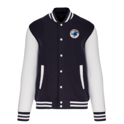 Blouson molleton teddy Bleu...