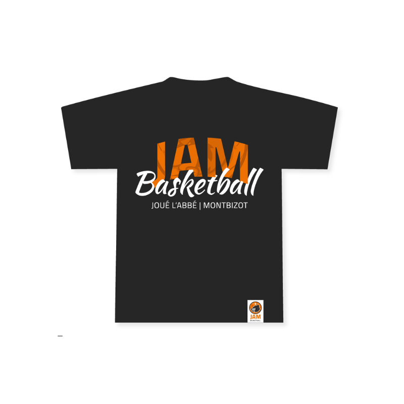 T-shirt Logo Script Noir JAM Basketball