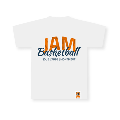 T-shirt Logo Script Blanc JAM Basketball