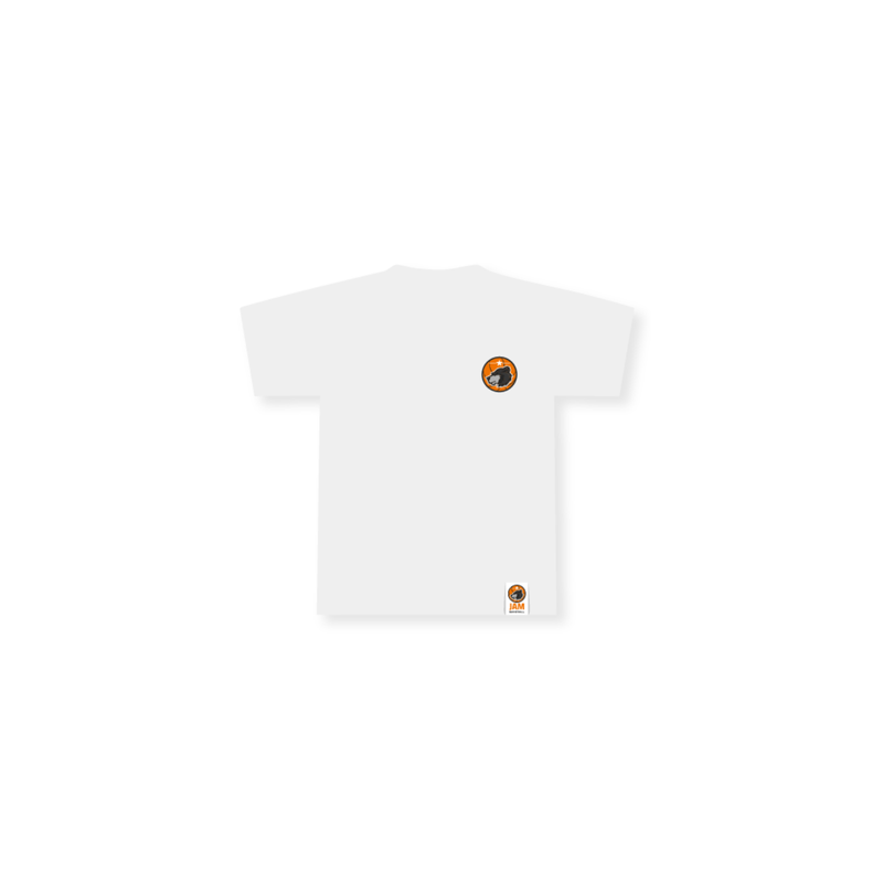 T-shirt Blanc JAM Basketball (logo tissé)