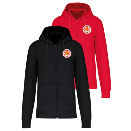 Sweat zippé à capuche Noir ou Rouge BBC Changé