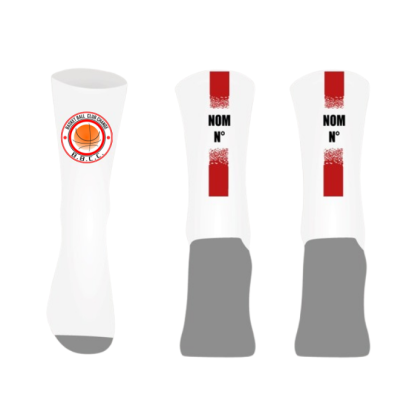 Chaussettes personnalisées Logo BBC Changé + Nom + Numéro