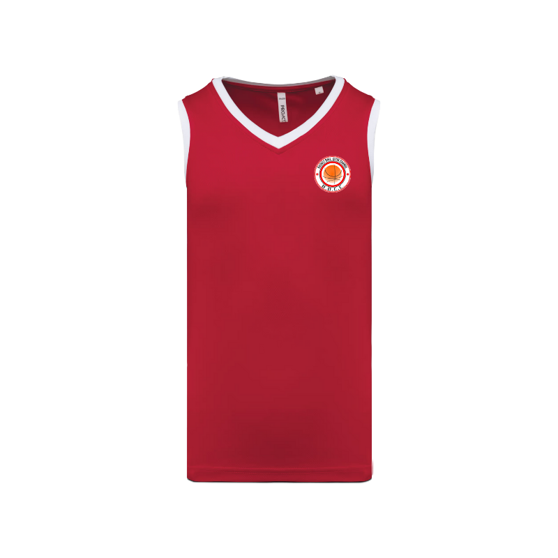 Maillot de basketball Rouge BBC Changé