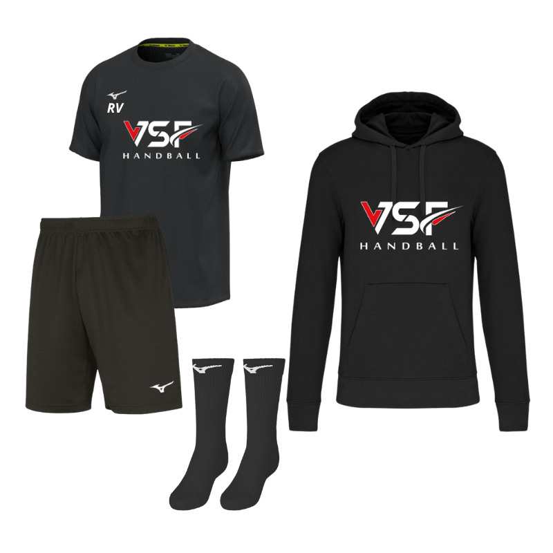 Pack 2 - Maillot + Short + Chaussettes MIZUNO + Sweat VSF Handball