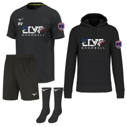 Pack 2 - Maillot + Short + Chaussettes MIZUNO + Sweat ECVF Handball