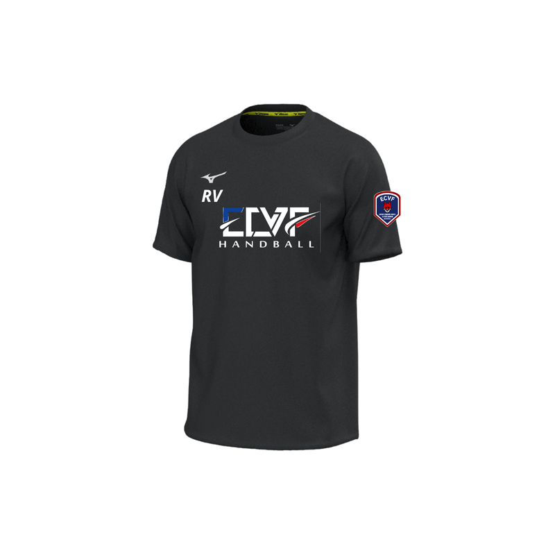 Maillot Mizuno noir ECVF Handball (Grand logo)