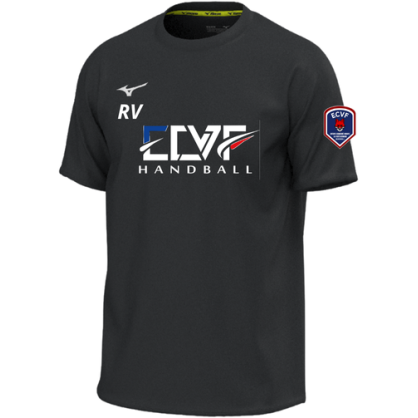 Maillot Mizuno noir ECVF Handball (Grand logo)