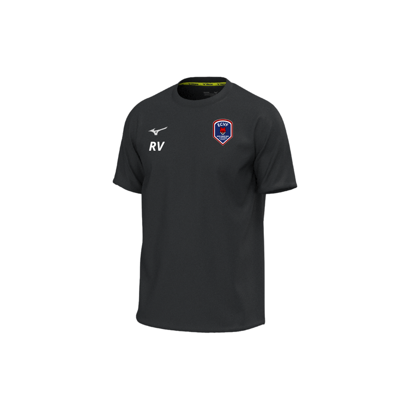 Maillot d'échauffement Mizuno noir ECVF Handball (Petit logo)
