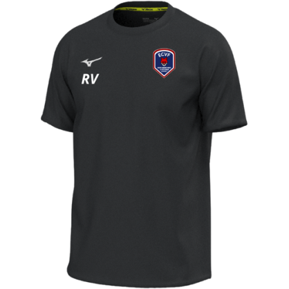 Maillot d'échauffement Mizuno noir ECVF Handball (Petit logo)