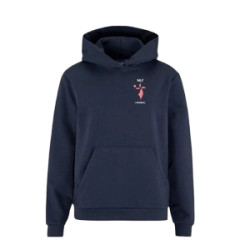 Sweat capuche "hermine" bleu marine enfant - NLF