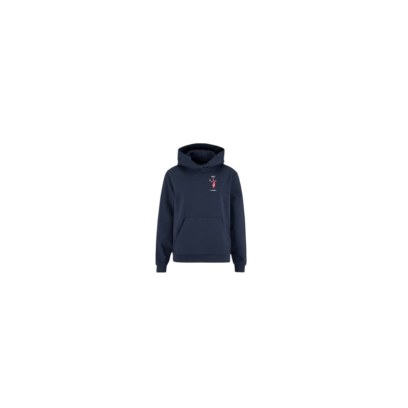 Sweat capuche "hermine" bleu marine enfant - NLF