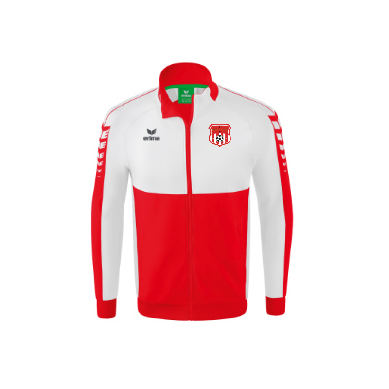 Veste zippée Erima Blanc/Rouge ASF Foulletourte