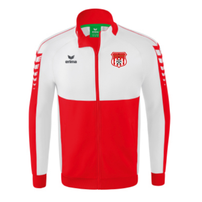 Veste zippée Erima Blanc/Rouge ASF Foulletourte