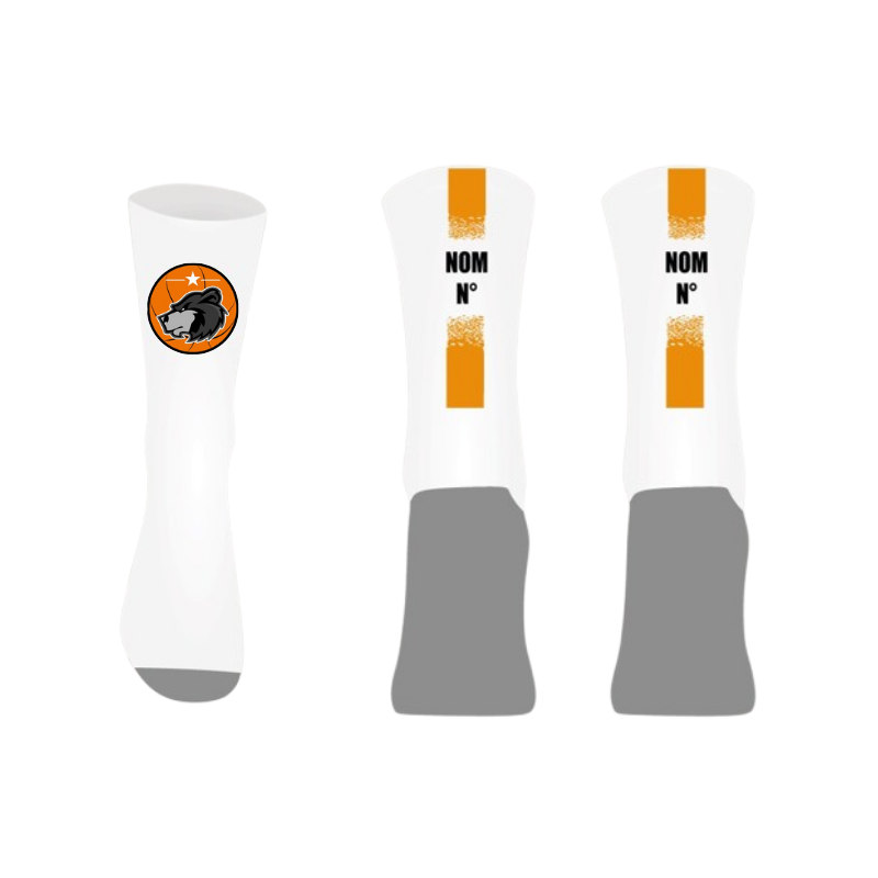 Chaussettes personnalisées Logo JAM Basketball + Nom + Numéro