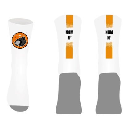 Chaussettes personnalisées Logo JAM Basketball + Nom + Numéro